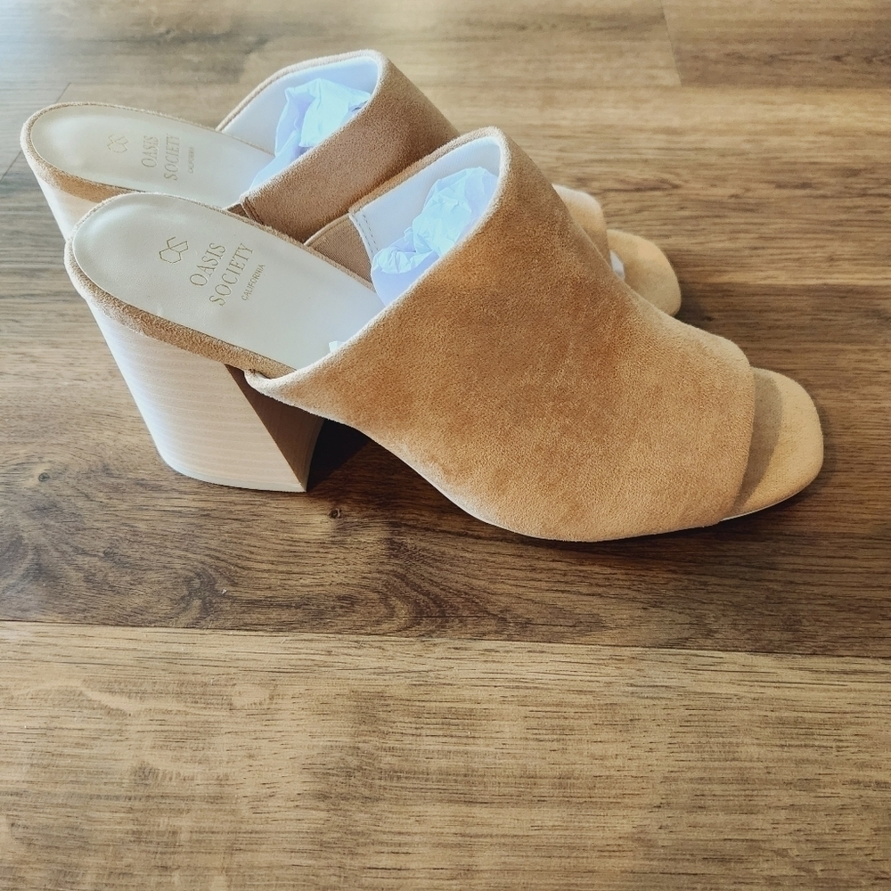 OASIS SOCIETY KATHLEEN - BLOCK HEEL SLIDES